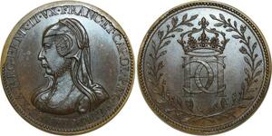 O5774 Rare Medaille Catherine de Medicis 1519-1589 Baron Desnoyers SPL