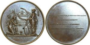 O5799 Rare Medaille Louis-Philippe Casimir delavigne 1830 Baron Desnoyers SUP