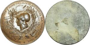 O5862 Rare Cliqué uniface Napoleon beaux-arts Rome 1803 Baron Desnoyers SUP