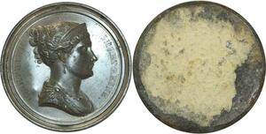 O5883 Unique cliché uniface Joséphine Impétrice Napoleon Andrieu Desnoyers SUP