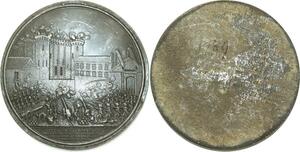 O5893 Unique Uniface Siège Bastille Louis XVI Révolution 1789 Desnoyers SUP