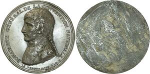 O5895 Unique Cliché Uniface Siège Bastille Louis XVI Révolution 1789 Desnoyers