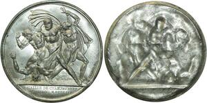 O5902 Rare Medaille Napoleon I Battle Champaubert 1814 Baron Desnoyers SPL