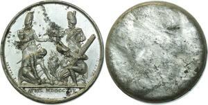 O5908 Rare Medaille Napoleon I 1814 Garde Nationale deNon Baron Desnoyers SUP