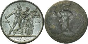 O5910 Rare Medaille Napoleon I Malheurs 1814 Desnoyers SUP ->Make offer