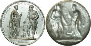 O5913 Rare Medaille Napoleon I Toulouse 1807 Andrieu Baron Desnoyers SUP