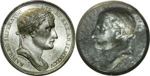 O5920 Rare Medaille Napoleon I Empereur Andrieu Baron Desnoyers SUP