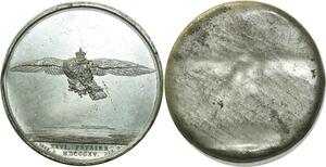 O5928 Rare Medaille Uniface Napoléon Ile Elbe Andrieu 1815 Baron Desnoyers SPL