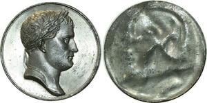 O5939 Rare Medaille Uniface Napoleon I Baron Desnoyers SUP ->Make offer