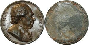 O5940 Rare Medaille Uniface Simon Favart Baron Desnoyers ->Make offer