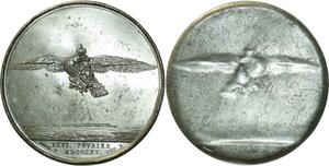 O5947 Rare Medaille Uniface Napoléon Ile Elbe Andrieu 1815 Baron Desnoyers SPL