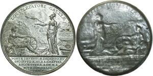 O5957 Rare Medaille Uniface Napoleon I durance an XI 1803 Andrieu Desnoyers SPL