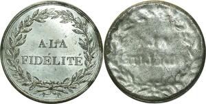 O5963 Rare Medaille Uniface à la fidélité Baron Desnoyers SPL ->Make offer