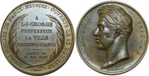 O5975 Medaille Charles X Nancy Gayrard 1829 Baron Desnoyers SPL ->Make offer