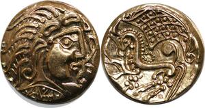 Q0079 Rare Gauloise Statère Parisii Paris Or Gold Monnaie de Paris PCGS MS67