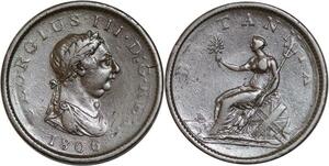 Q0149 United Kingdom Penny George III 1806 -> Make offer