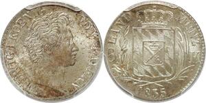 Q0413 Rare Germany Bavaria 6 Kreuzer Ludwig I 1835 PCGS MS65