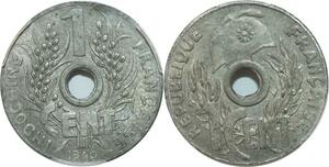 Q0431 Finest French Indochina 1 Centième 1940 Hanoï PCGS MS63