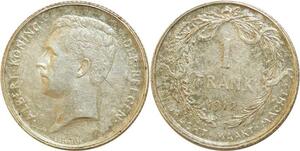 Q0551 Belgium 1 Frank Albert 1912 Silver > Make Offer