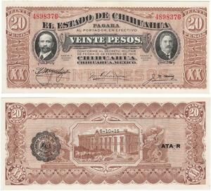 Q0712 Banknote South America Mexico 20 Pesos 1915 UNC ->Make Offer