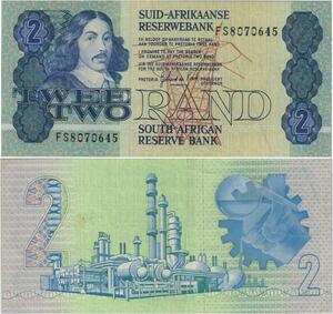 Q1062 Banknote South Africa 2 Rand Jan van Riebeeck 1978-1990 AU