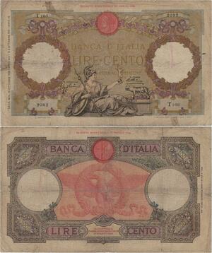 Q1376 Banknote Italy 100 Lire Roma 1931 -> Make offer