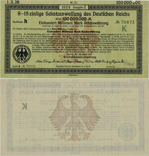 Q1395 Banknote Germany 100 Millionen Marks 1923 UNC -> Make offer