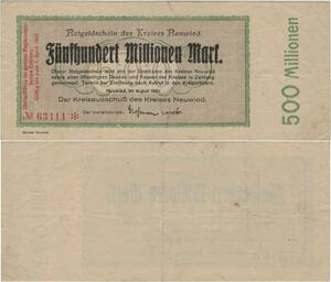 Q1404 Banknote Germany Coblenz 500 Millionen Marks 1923 -> Make offer