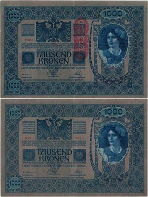 Q1409 Banknote Austria Deutschösterreich 1000 Kronen 1902 -> Make offer