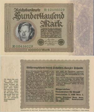Q1470 Banknote Germany 100000 Marks 1923 AU -> Make offer