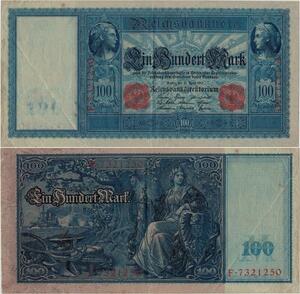 Q1471 Banknote Germany 100 Marks 1910 -> Make offer