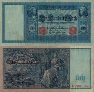 Q1473 Banknote Germany 100 Marks 1910 -> Make offer