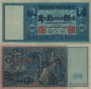 Q1474 Banknote Germany 100 Marks 1910 -> Make offer