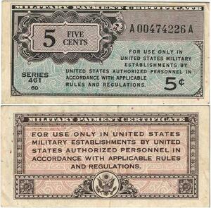 Q1515 Banknote USA 5 Cents 1946-> Make offer