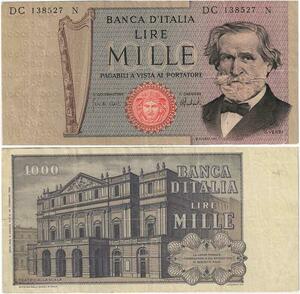 Q1920 Banknote Italy 1000 Lire Giuseppe Verdi 1969-1981 -> Make offer