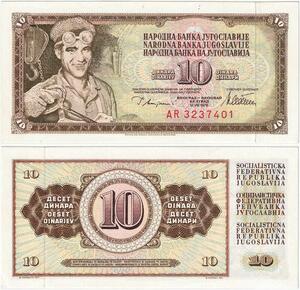 Q2187 Banknote Yugoslavia 10 Dinara Mineur 1978 UNC - Offer