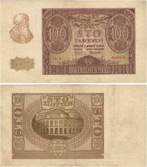Q2559 Banknote Poland 100 Zloty 1940 - Offer