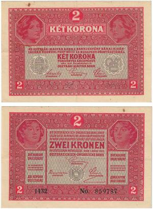 Q2655 Banknote Hungary 2 Korona 1917 UNC -- Make Offer