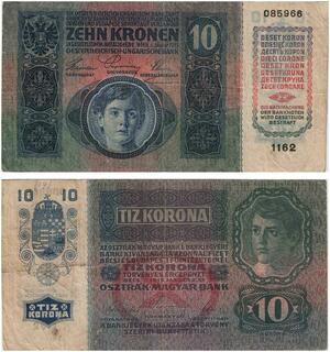 Q2658 Banknote Austria Hungary 10 Kronen Korona 1915 -- Make Offer