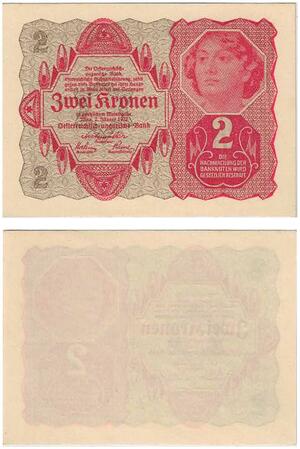 Q2669 Banknote Austria 2 Kronen 1922 -- Make Offer