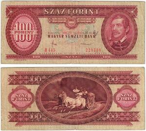 Q2676 Banknote Hungary 100 Forint Lajos Kossuth 1984 -- Make Offer
