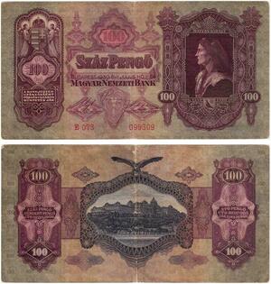 Q2678 Banknote Hungary 100 Pengő King Mátyás 1930 -- Make Offer