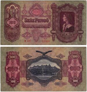 Q2680 Banknote Hungary 100 Pengő King Mátyás 1930 -- Make Offer