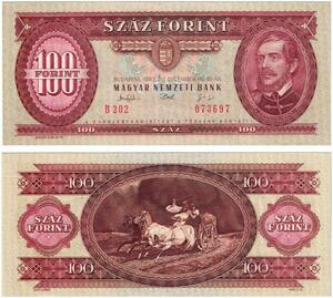 Q2696 Banknote Hungary 100 Forint Lajos Kossuth 1993 UNC -- Make Offer