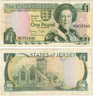 Q3513 Banknote Jersey Pound Elizabeth II 2000 - Make Offer