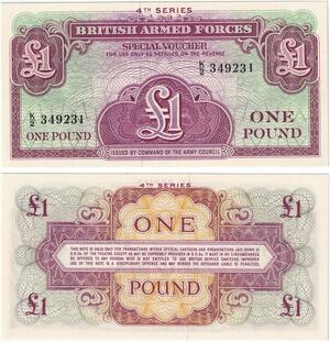 Q3519 Banknote United Kingdom British Army Forces One Pound 1972 UNC - Offer