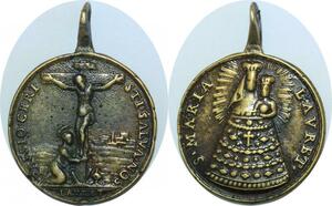 Q6006 Rare Medal Vatican Papal Maria Madonna Lauret Jesus Christ  