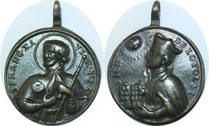 Q6022 Rare Medal Vatican St Francois Xaver Ignatius von Loyola 1491 1556