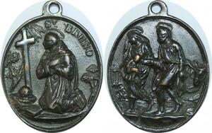 Q6026 Rare Medal Vatican Papal Saint Bruno Marie Joseph Jesus Christ     