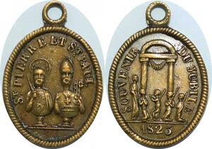 Q6040 Rare Medal Vatican Papal State Jubilee Jesus Christ  Leon XII 1826 AU